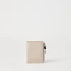 Compact leather wallet