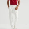 Trousers with cr??te