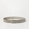 Suede calfskin belt