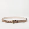 Suede belt