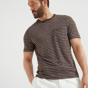 Striped jersey T-shirt