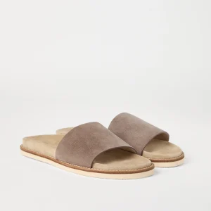 Suede slides