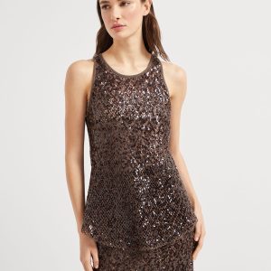 Dazzling Net Embroidery top
