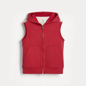 Hooded sweater vest
