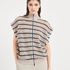 Dazzling Net cardigan