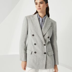 Sparkling canvas blazer