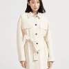 Twill blazer with monili