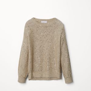 Linen and silk Diamond yarn sweater
