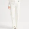 High-waist cigarette trousers