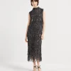Dazzling Abstract Embroidery dress