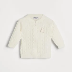 Bernie Baby cable knit cardigan