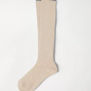 Rib knit socks