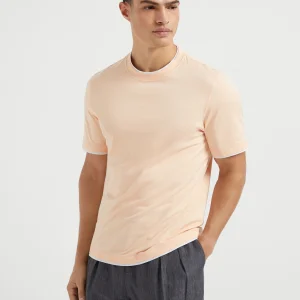 T-shirt with faux-layering