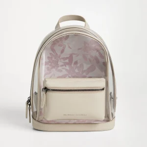 PVC backpack with Flower Print