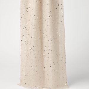 Cashmere and silk Diamond yarn scarf