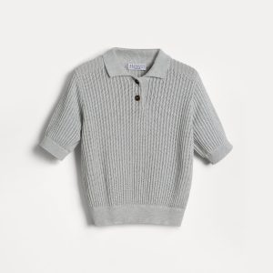 Sparkling knit polo