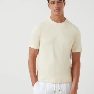 T-shirt with faux-layering