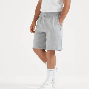 Double French terry Bermuda shorts