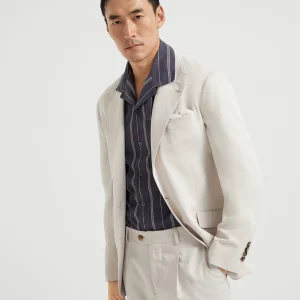 Twill unconstructed blazer