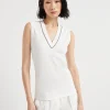Ribbed jersey top