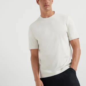 T-shirt with faux-layering