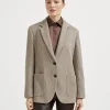 Knit blazer with monili