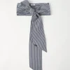 Poplin foulard with monili