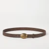 Belt with detailed buckle
