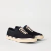 Reversed calfskin sneakers