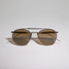 Round titanium sunglasses