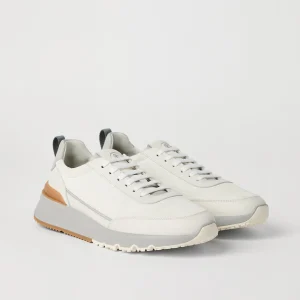Suede and calfskin runners