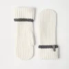 Knit mittens with monili