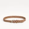 Reversed calfskin belt
